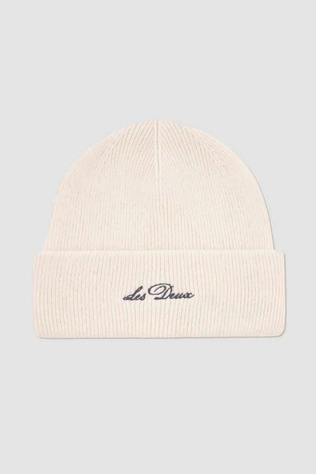 Wayne Embroidered Beanie Yvory