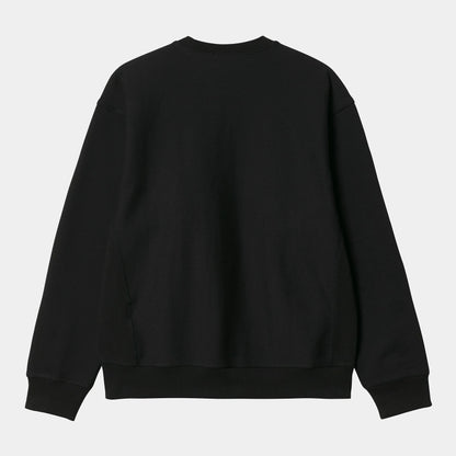 Pull Carhartt Wip AMERICAN SCRIPT SWEAT BLACK