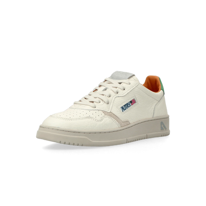 MEDALIST LOW Cuir Grain Vert et Gris clair - Uptown 42