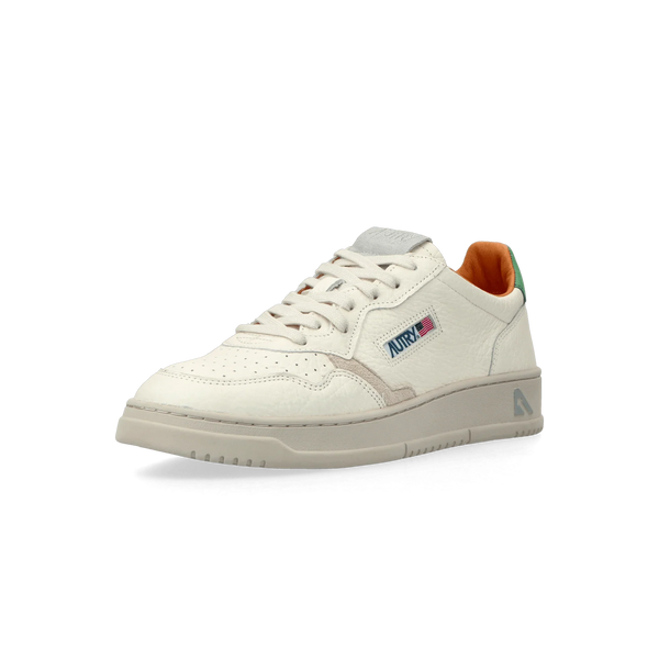 MEDALIST LOW Cuir Grain Vert et Gris clair - Uptown 42
