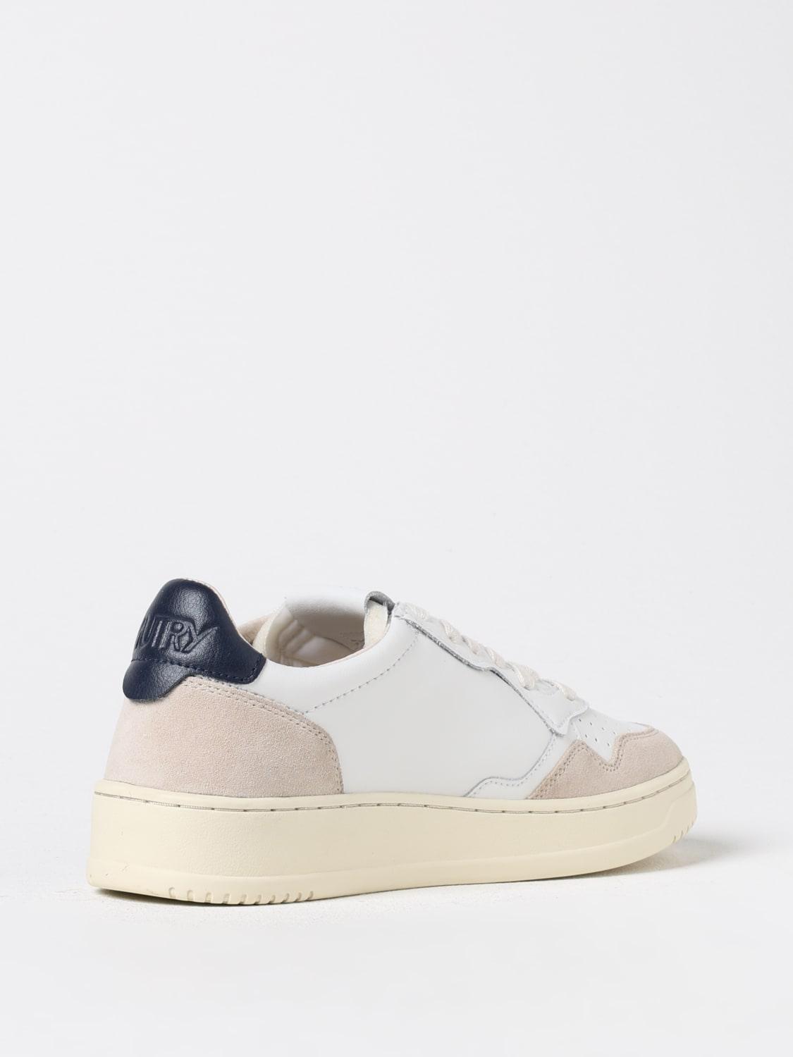 MEDALIST LOW Cuir et Suede Blanc et Bleu - Uptown 42