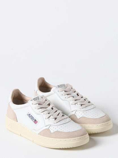 MEDALIST LOW Cuir et Suede Blanc - Uptown 42