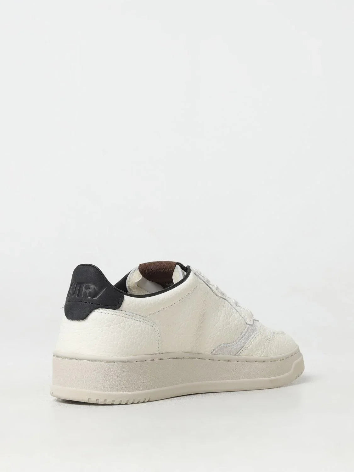 MEDALIST LOW Cuir Grain Noir et Marron - Uptown 42