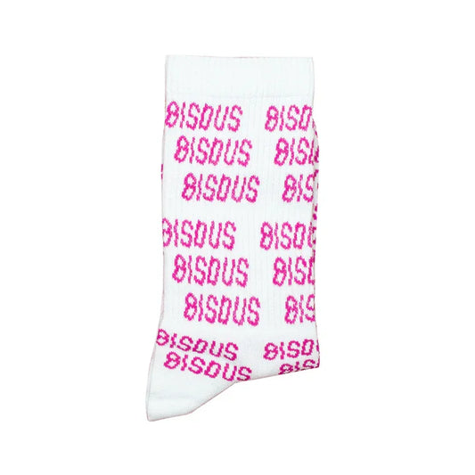 SOCKS ALL OVER BISOUS White Pink