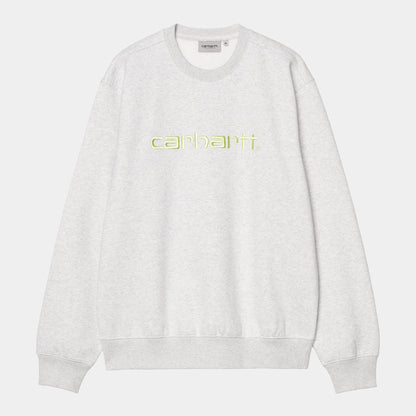 Pull Carhartt Wip CARHARTT SWEAT Ash Grey Air Green
