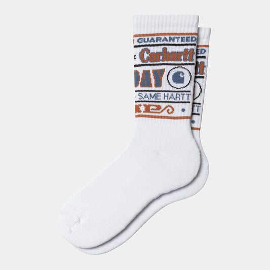 Chausette Carhartt Wip CATALOGUE SOCKS White