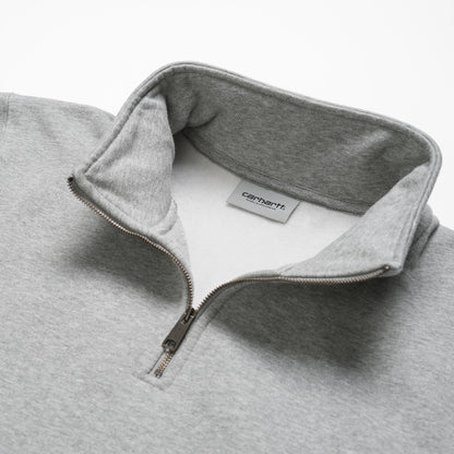 Pull Carhartt Wip CHASE NECK ZIP SWEAT Grey Heather