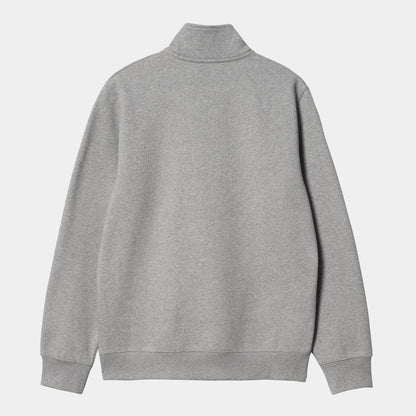 Pull Carhartt Wip CHASE NECK ZIP SWEAT Grey Heather