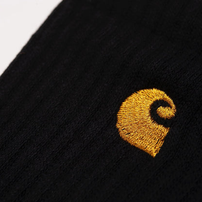 Chausette Carhartt Wip CHASE SOCKS Black Gold