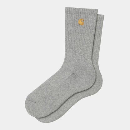 Chausette Carhartt Wip CHASE SOCKS Grey Heather Gold