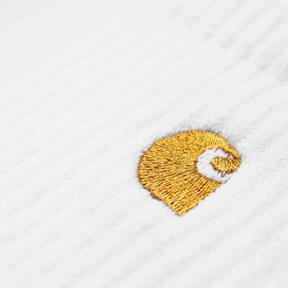 Chausette Carhartt Wip CHASE SOCKS White Gold