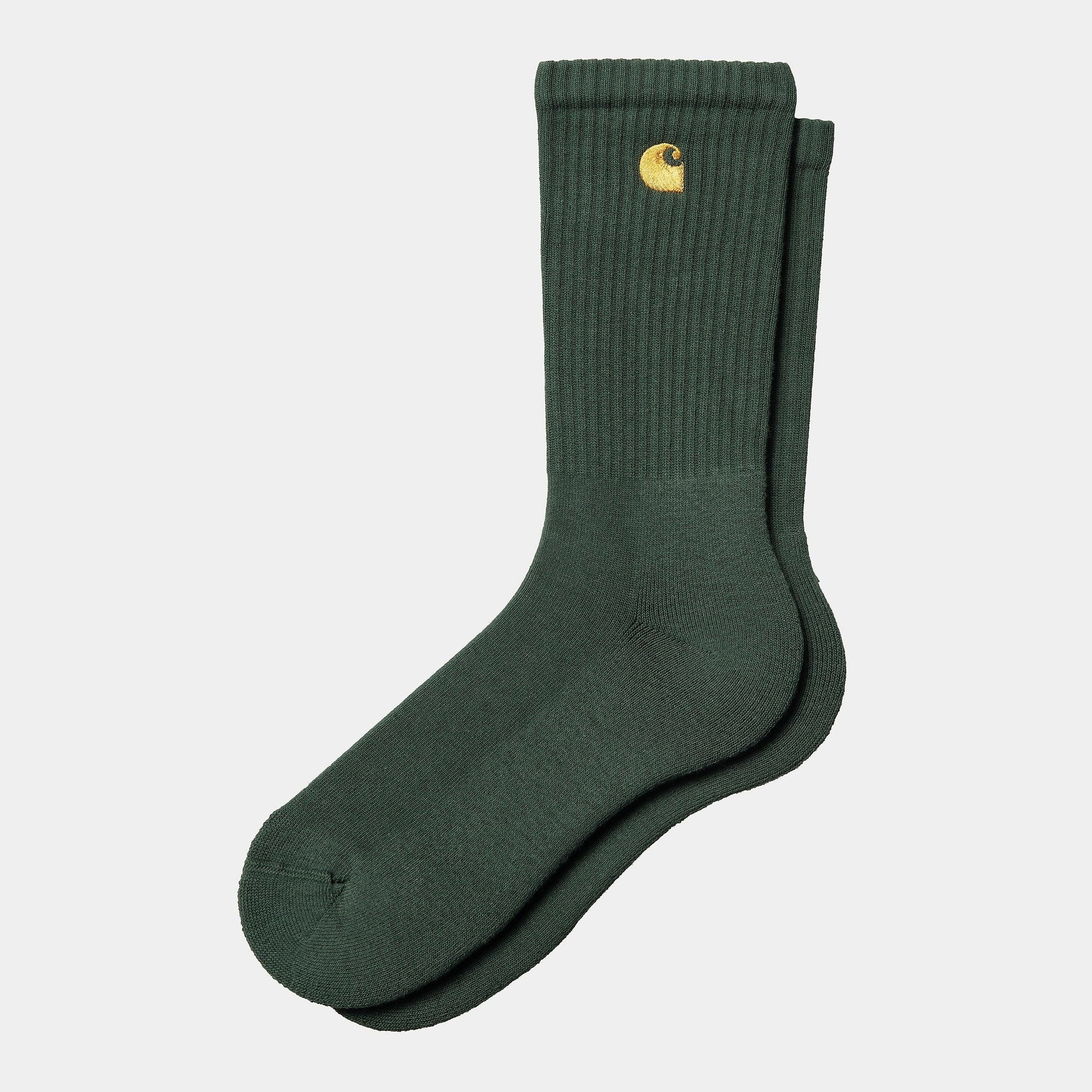 Chausette Carhartt Wip CHASE SOCKS Sycamore Tree Gold