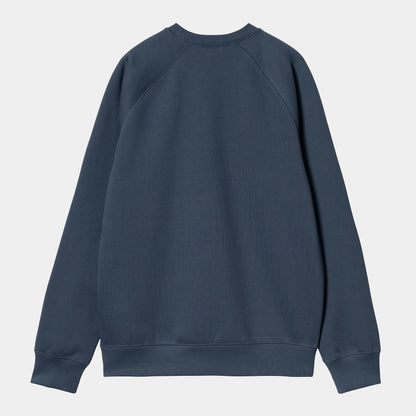 Pull Carhartt Wip CHASE SWEAT Dsuky Blue