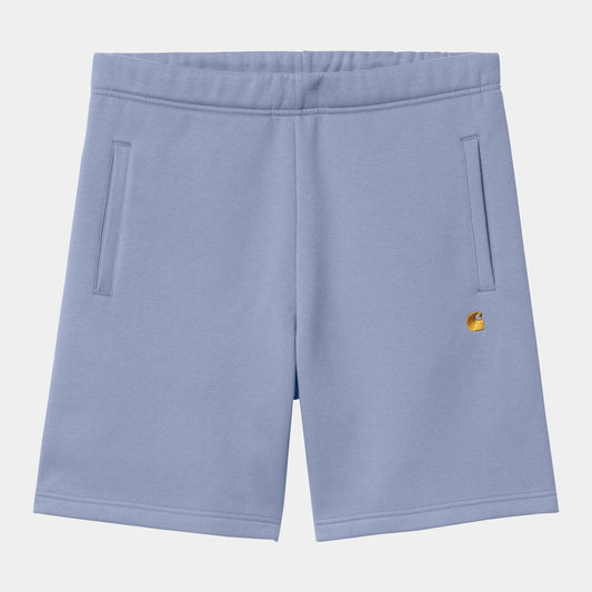 Short Carhartt Wip CHASE SWEAT SHORT Blue Gold