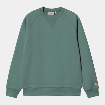 Pull Carhartt Wip CHASE SWEAT Silver Pine