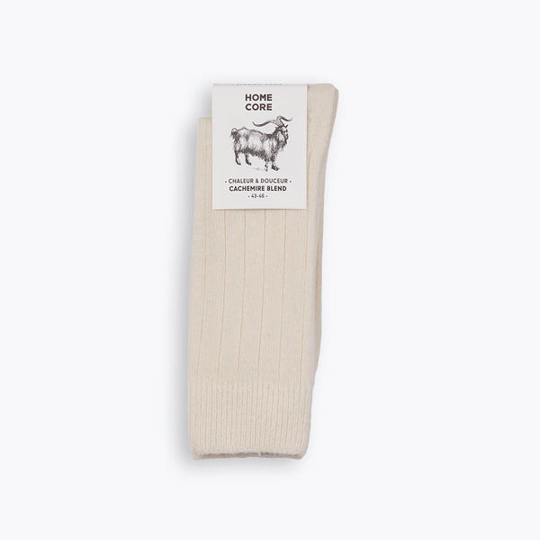 Chaussettes Homecore CASHMERE SOCKS Cream — Homecore