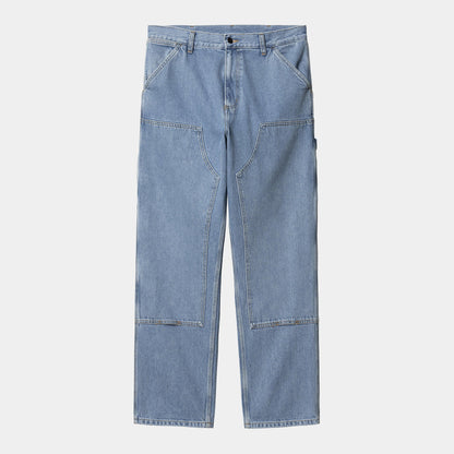 Jean Carhartt Wip DOUBLE KNEE PANT Blue Stone Bleached