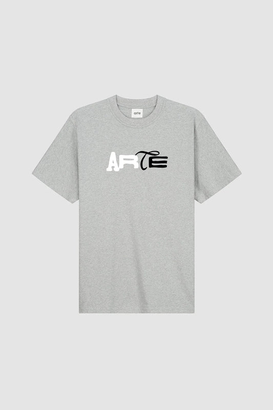 DUO PRINT LOGO S/S TEE Grey