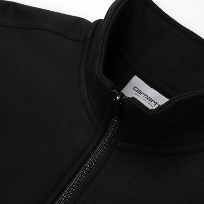 Pull Carhartt Wip HALF ZIP AMERICAN SCRIPT SWEAT BLACK