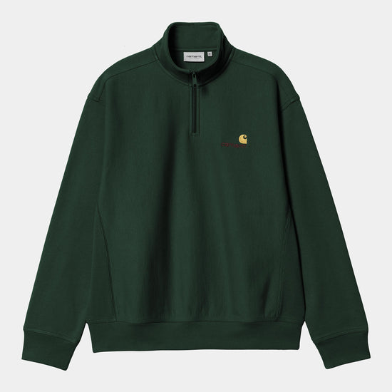 Pull Carhartt Wip HALF ZIP AMERICAN SCRIPT SWEAT — Carhartt WIP