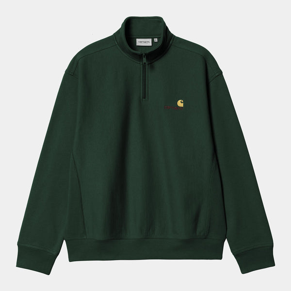 Pull Carhartt Wip HALF ZIP AMERICAN SCRIPT SWEAT — Carhartt wip