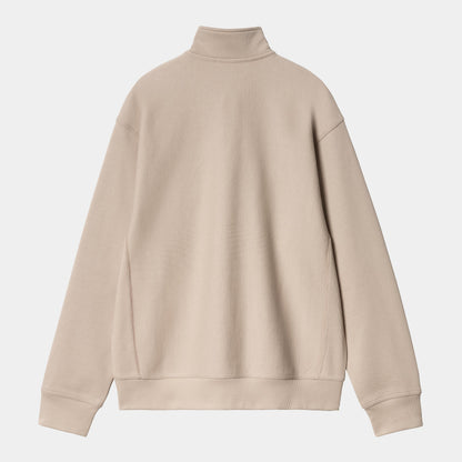 Pull Carhartt Wip HALF ZIP AMERICAN SCRIPT SWEAT FLEUR DE SEL