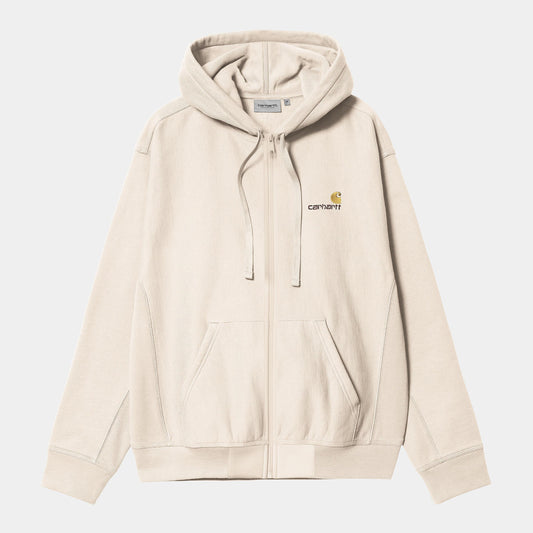 HOODED AMERICAN SCRIPT JACKET Moonbeam - Uptown 42