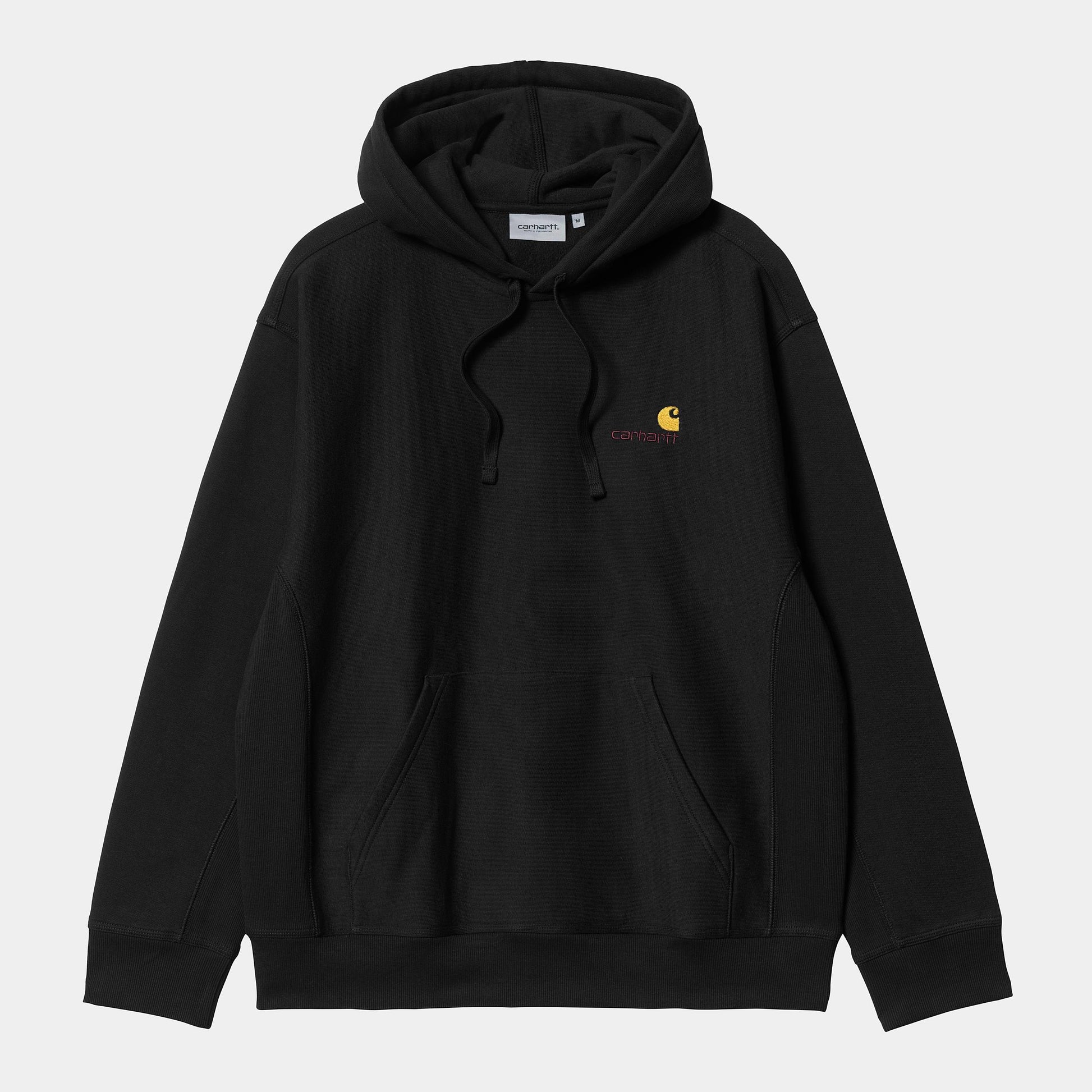 HOODED AMERICAN SCRIPT SWEAT BLACK - Uptown 42