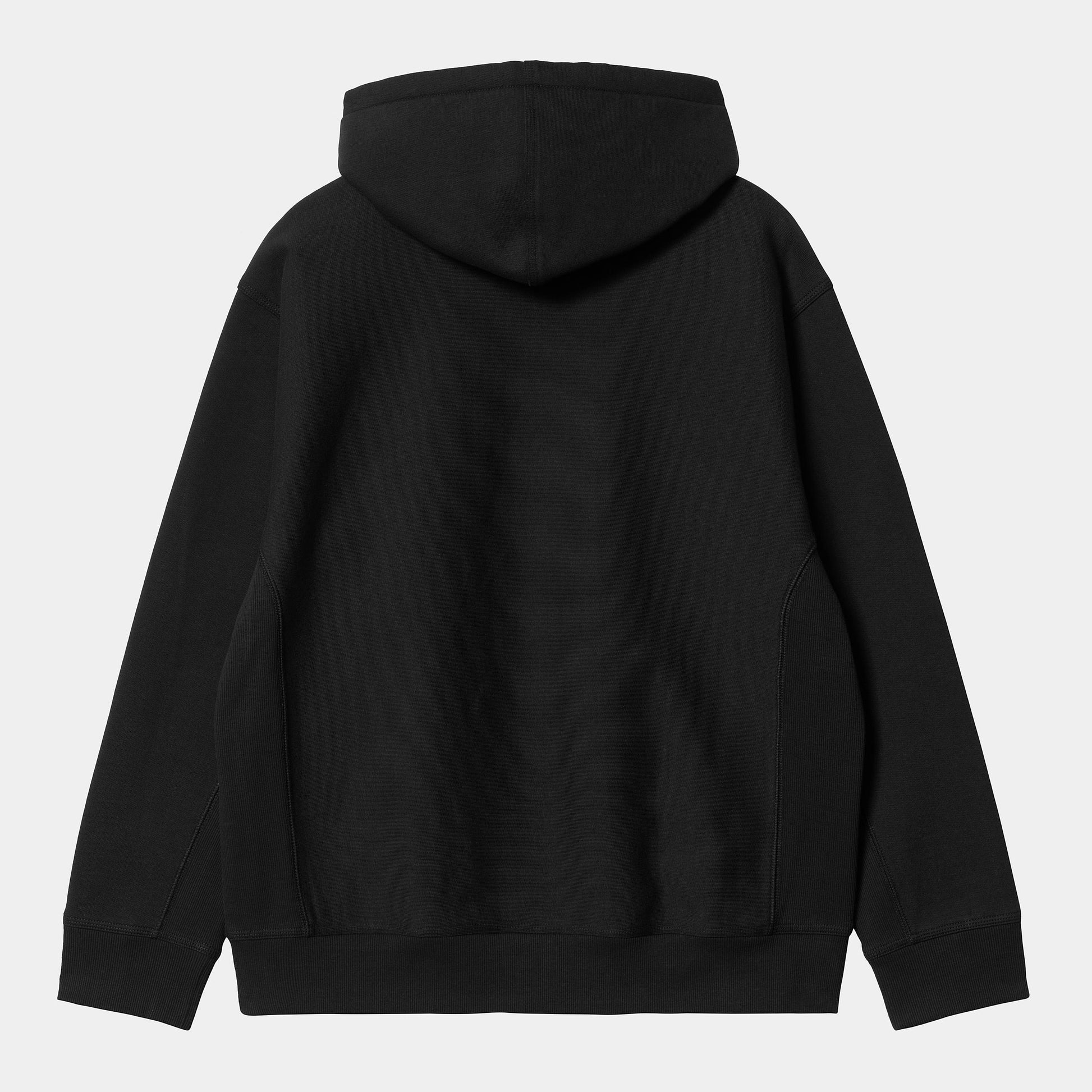 HOODED AMERICAN SCRIPT SWEAT BLACK - Uptown 42