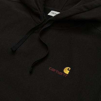 Pull Carhartt Wip HOODED AMERICAN SCRIPT SWEAT BLACK