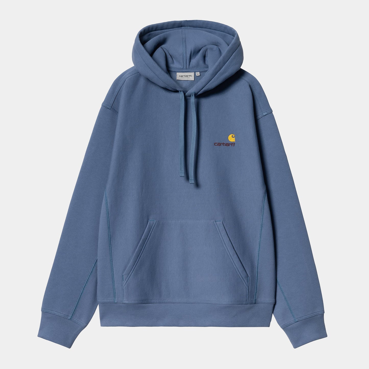 HOODED AMERICAN SCRIPT SWEAT Blue Iris