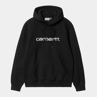 Pull Carhartt Wip HOODED CARHARTT SWEAT Black White