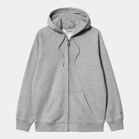 Pull Carhartt Wip HOODED CHASE JACKET Grey Heather