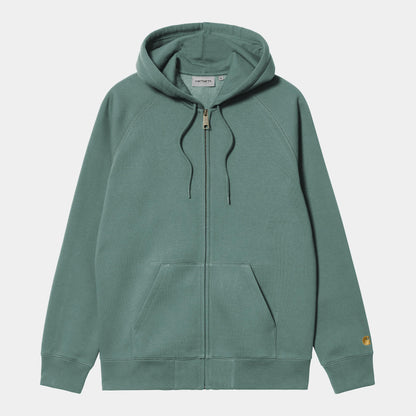 Pull Carhartt Wip HOODED CHASE JACKET Silver Pine
