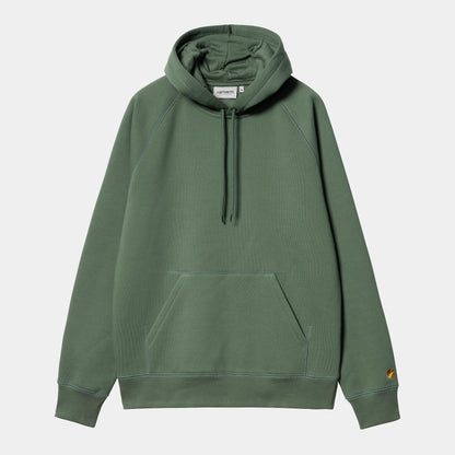 Pull Carhartt Wip HOODED CHASE SWEAT Duck Green Gold