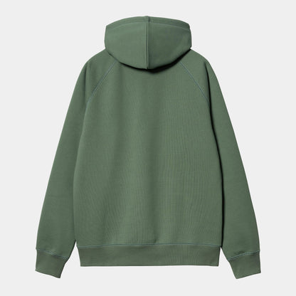 Pull Carhartt Wip HOODED CHASE SWEAT Duck Green Gold