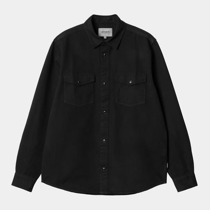 Chemise Carhartt Wip SANTA FE L/S SHIRT Black