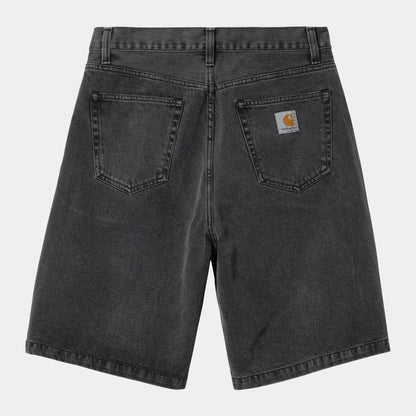 Short Carhartt Wip LANDON DENIM SHORT Black Heavy Stone Wash