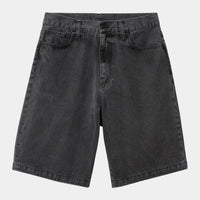 Short Carhartt Wip LANDON DENIM SHORT Black Heavy Stone Wash