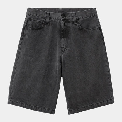 Short Carhartt Wip LANDON DENIM SHORT Black Heavy Stone Wash