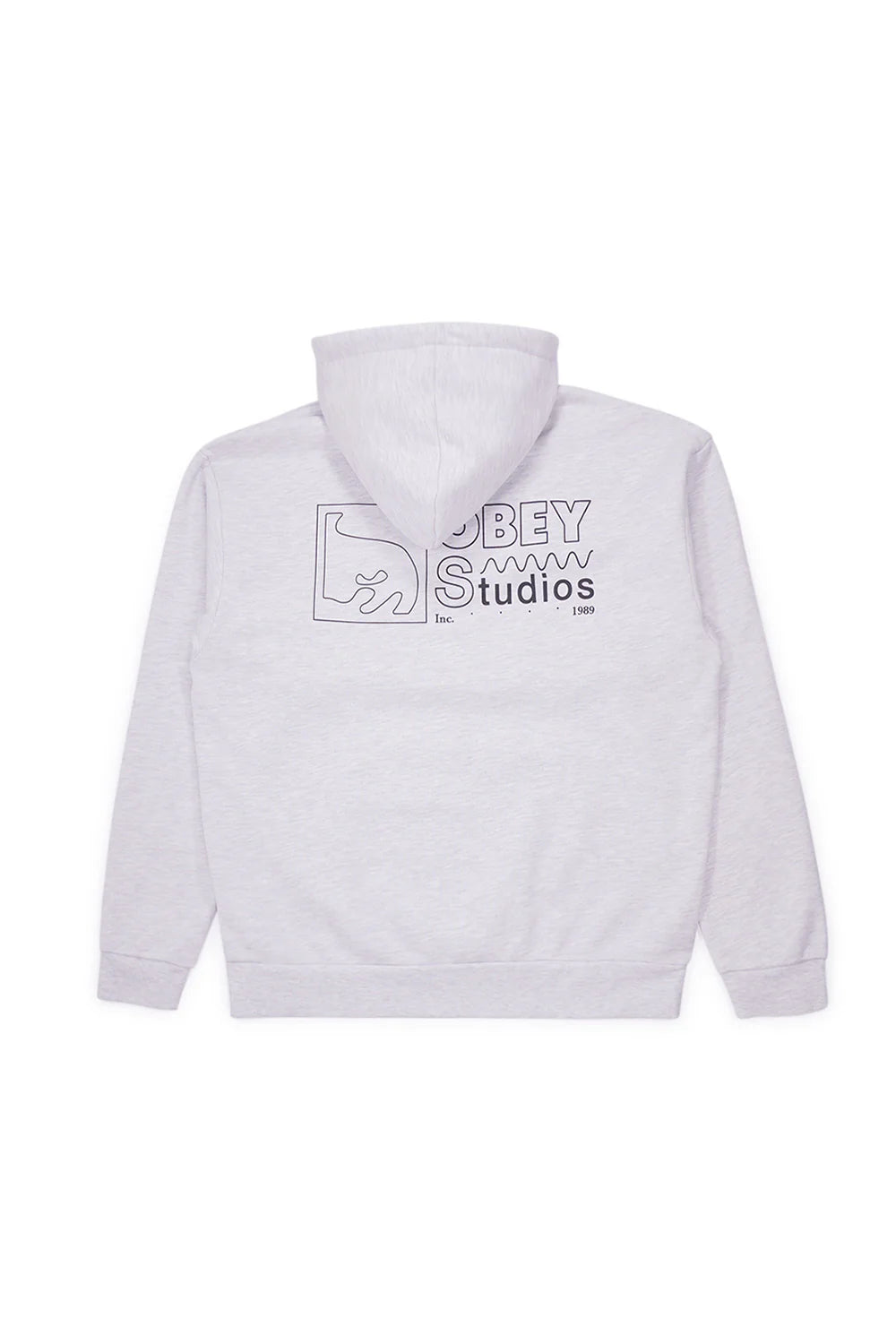 Obey Nico Extra Heavy Hood Sweater Ash Gray
