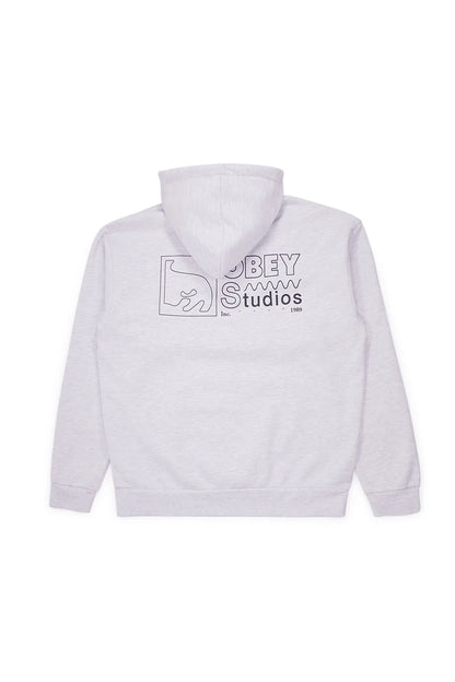 PULL OBEY NICO EXTRA HEAVY HOOD Ash Grey