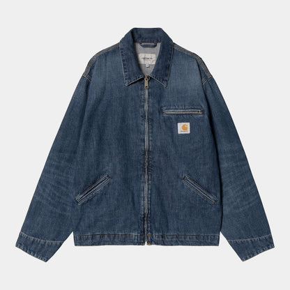 Veste Carhartt Wip OG DETROIT JACKET Blue Dark Used Wash