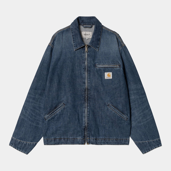 Veste Carhartt Wip OG DETROIT JACKET Blue Dark Used Wash — Carhartt wip