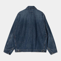 Veste Carhartt Wip OG DETROIT JACKET Blue Dark Used Wash