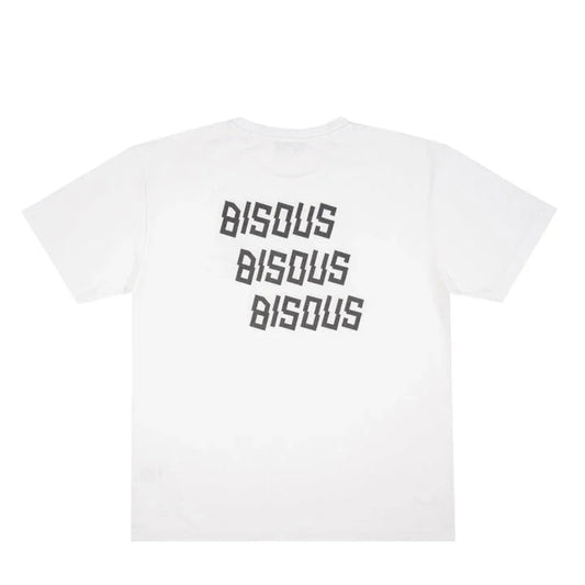 Bisous X 3 Tee Black White