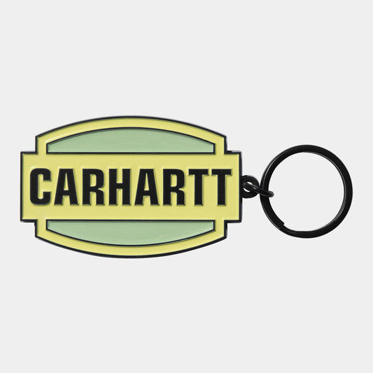 Porte Clefs Carhartt Wip PRESS SCRIPT KEYCHAIN Artic Lime