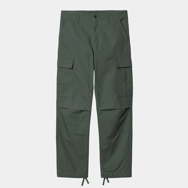 Pantalon Carhartt Wip REGULAR CARGO PANT Duck Green Rinsed — Carhartt wip
