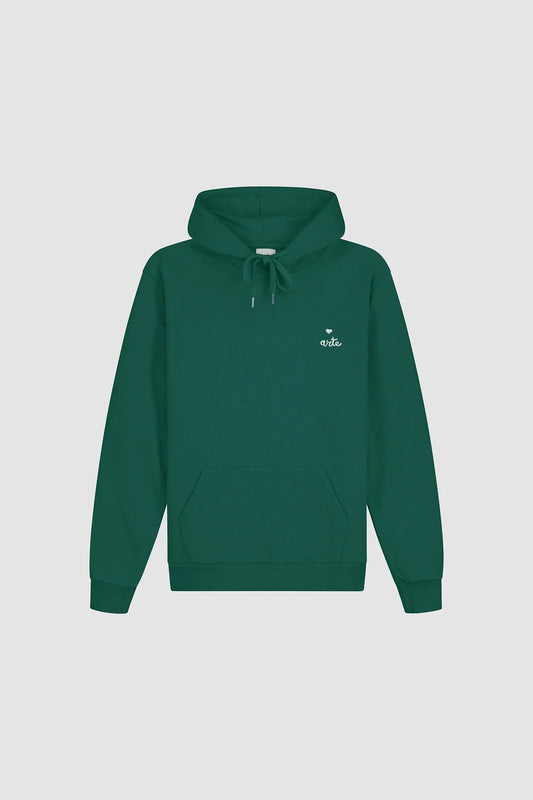 Heart Logo Hoodie Green
