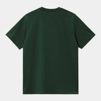 T Shirt Carhartt Wip AMERICAN SCRIPT S/S TEE Conifer